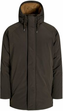 JACK & JONES Zimná parka 'JJEWOOD'  tmavohnedá
