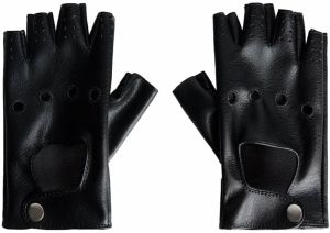 Bershka Rukavice bez prstov  čierna