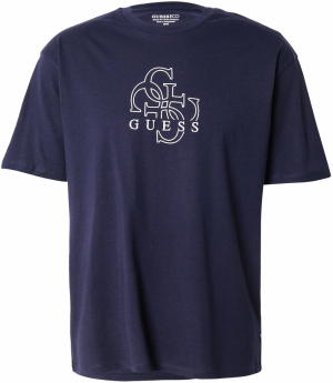 GUESS Tričko  námornícka modrá / prírodná biela