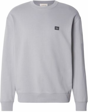 Calvin Klein Jeans Mikina  antracitová / svetlosivá / biela