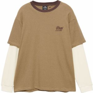 Pull&Bear Tričko  nebielená / hnedá / svetložltá
