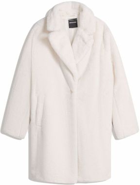 Bershka Zimný kabát  krémová