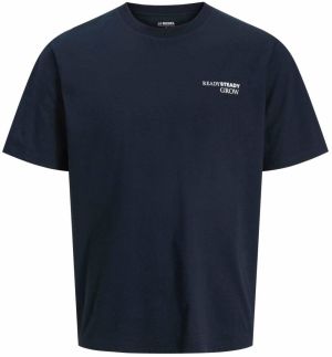 JJ Rebel Tričko 'JREBBOTANIC'  tmavomodrá / zafírová / biela