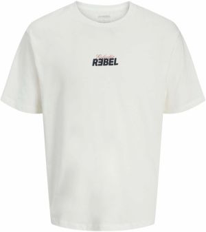 JJ Rebel Tričko 'JREBJIM'  námornícka modrá / bronzová / biela