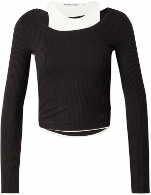 studioselect Tričko 'Judith'  čierna / biela