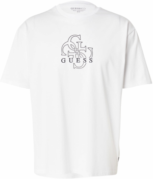 GUESS Tričko  čierna / biela