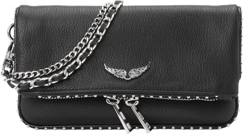 Zadig & Voltaire Listová kabelka 'ROCK NANO'  čierna