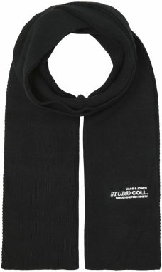 JACK & JONES Šál 'JACCOLL'  čierna / biela