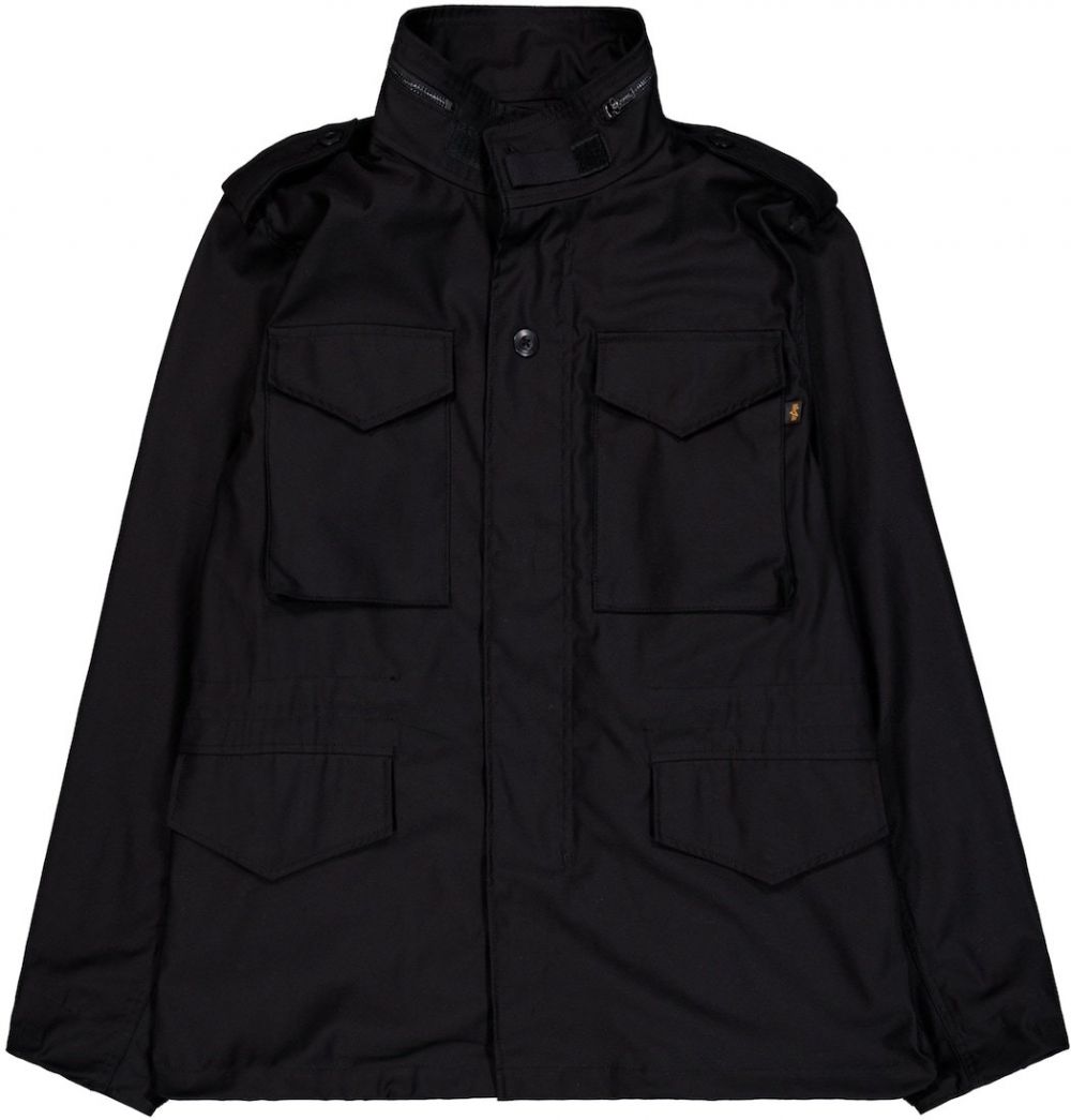 ALPHA INDUSTRIES Prechodná bunda  čierna / biela