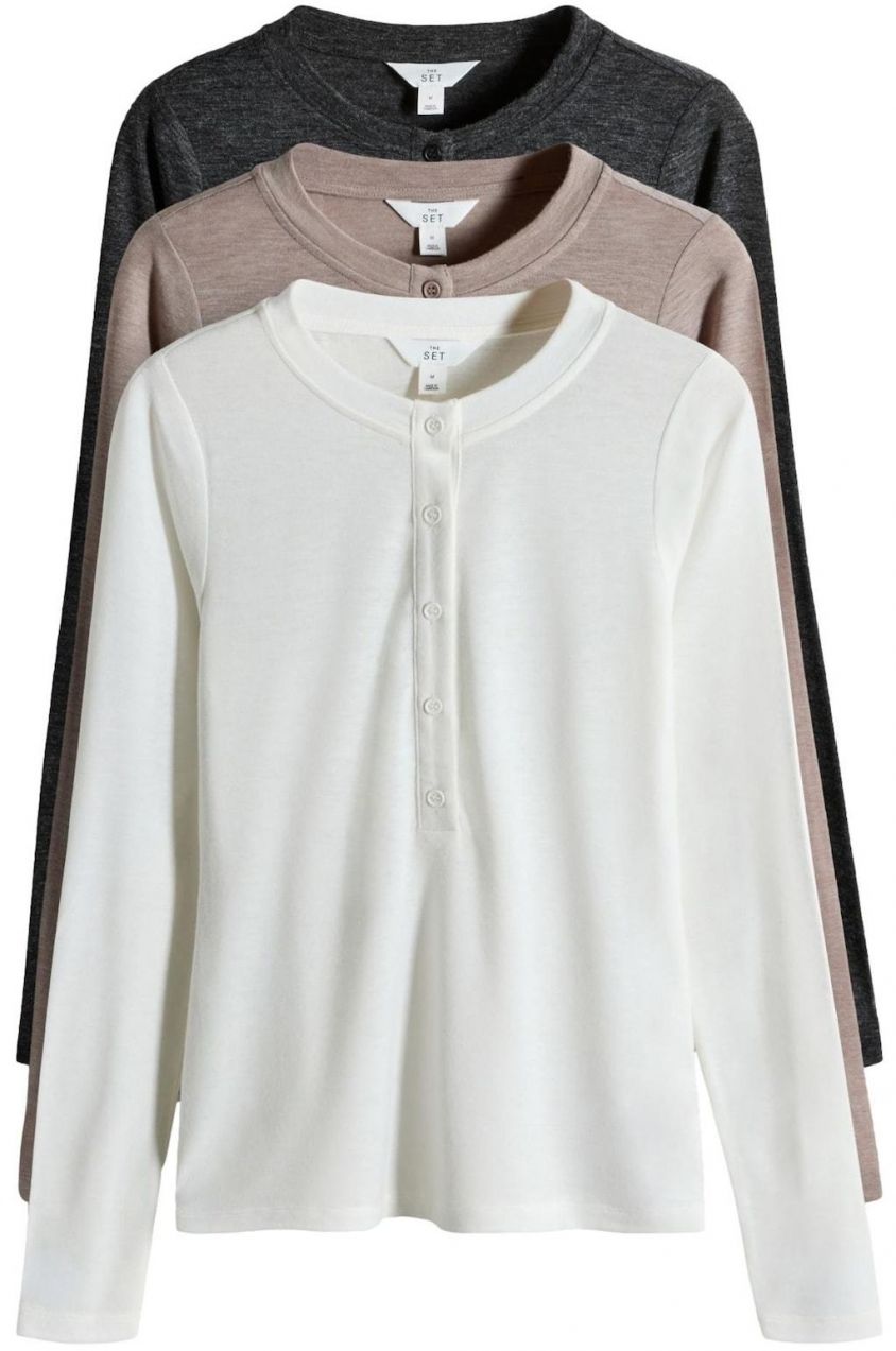 The Set Kardigán  béžová / čierna / biela