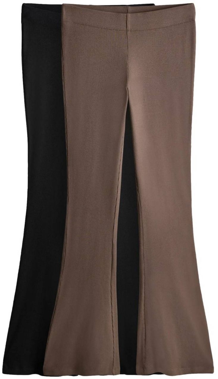 The Set Nohavice  čokoládová / čierna