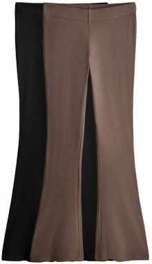 The Set Nohavice  čokoládová / čierna