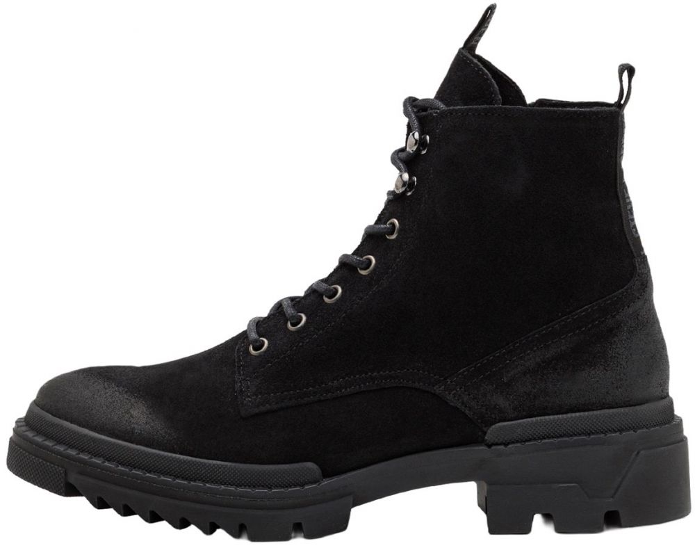 STEVE MADDEN Šnurovacie čižmy 'Qaiza'  čierna