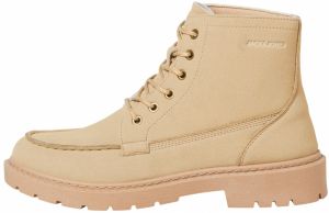 JACK & JONES Šnurovacie čižmy  tmavošedá