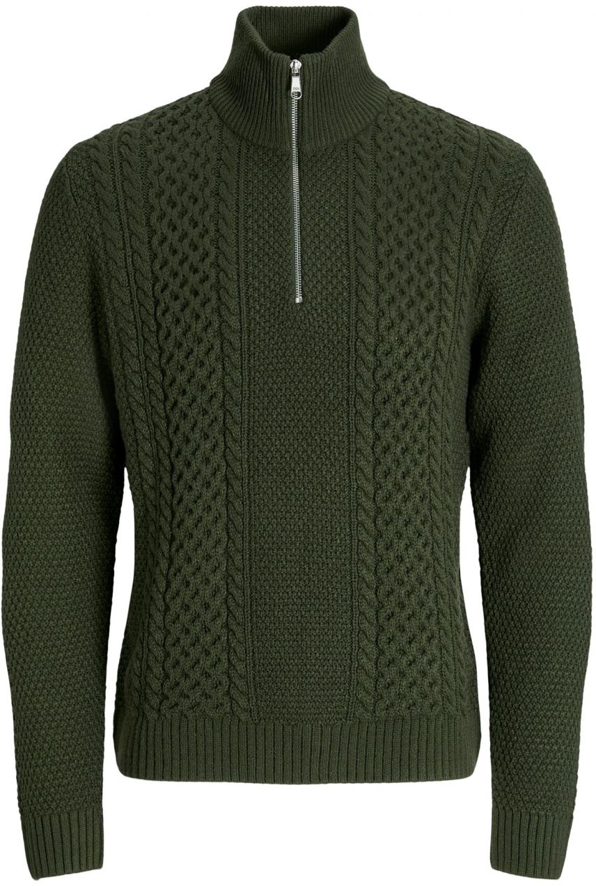 JACK & JONES Sveter 'JJPAUL'  tmavozelená
