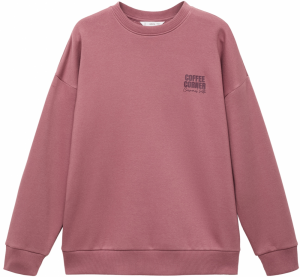 MANGO TEEN Mikina 'NICE'  pitaya / vínovo červená / čierna / biela