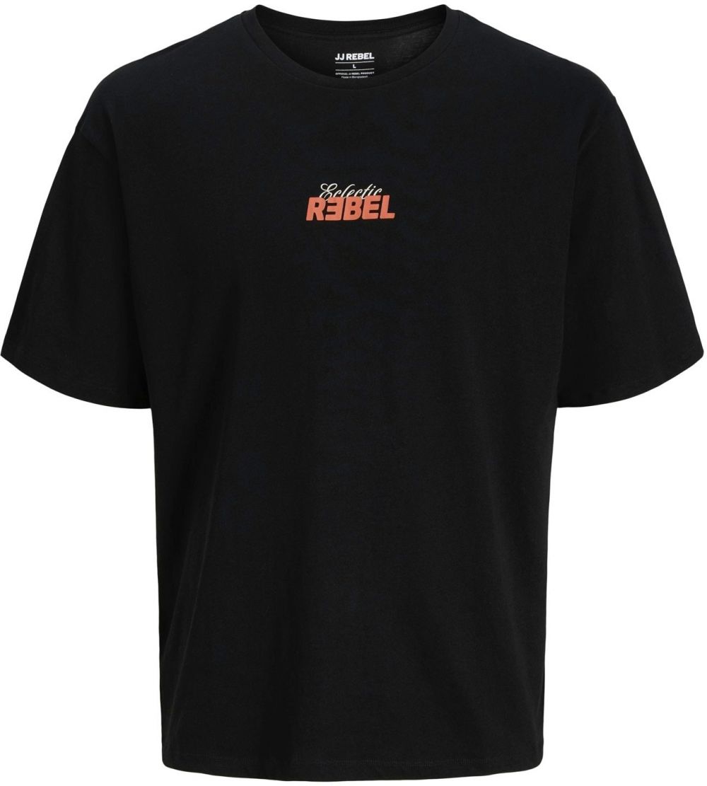 JJ Rebel Tričko 'JREBJIM'  oranžová / čierna / biela