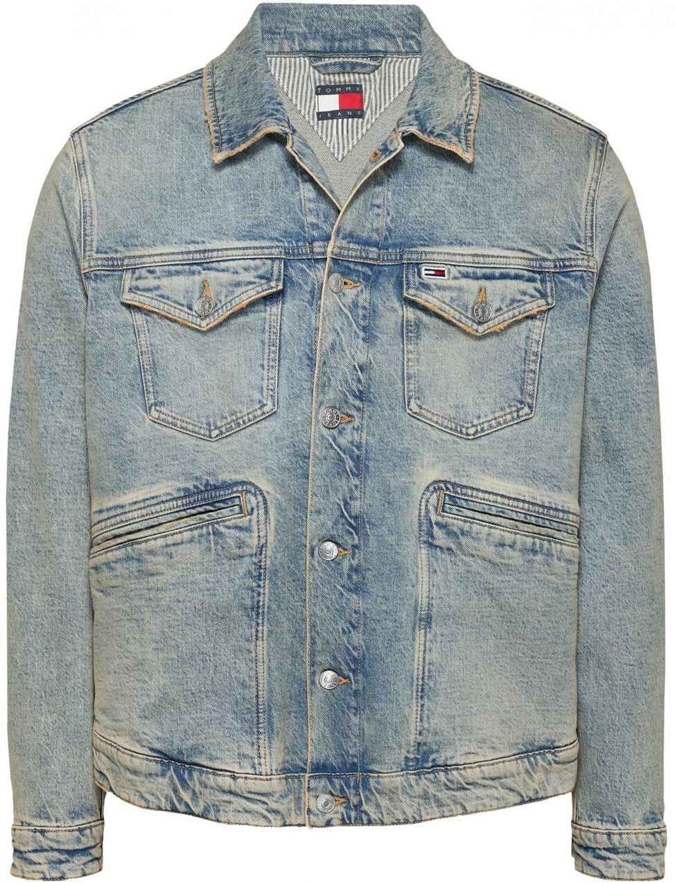 Tommy Jeans Prechodná bunda 'ISAAC'  modrá denim