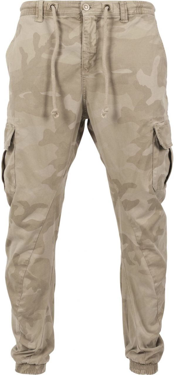 Urban Classics Nohavice na traky  béžová / piesková