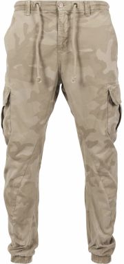 Urban Classics Nohavice na traky  béžová / piesková