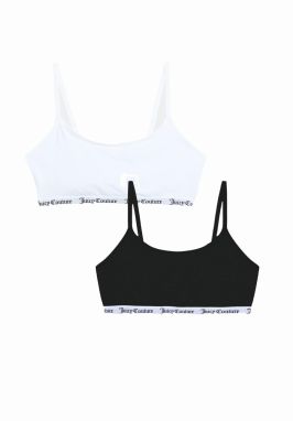Juicy Couture Podprsenka  čierna / biela
