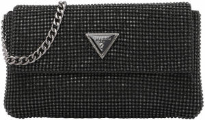 GUESS Listová kabelka 'ZALINA FLAP CLUTCH'  čierna