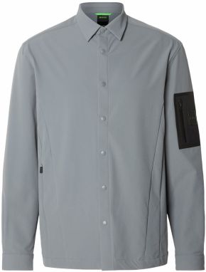 BOSS Prechodná bunda 'B_EXPEDIT'  sivá / čierna