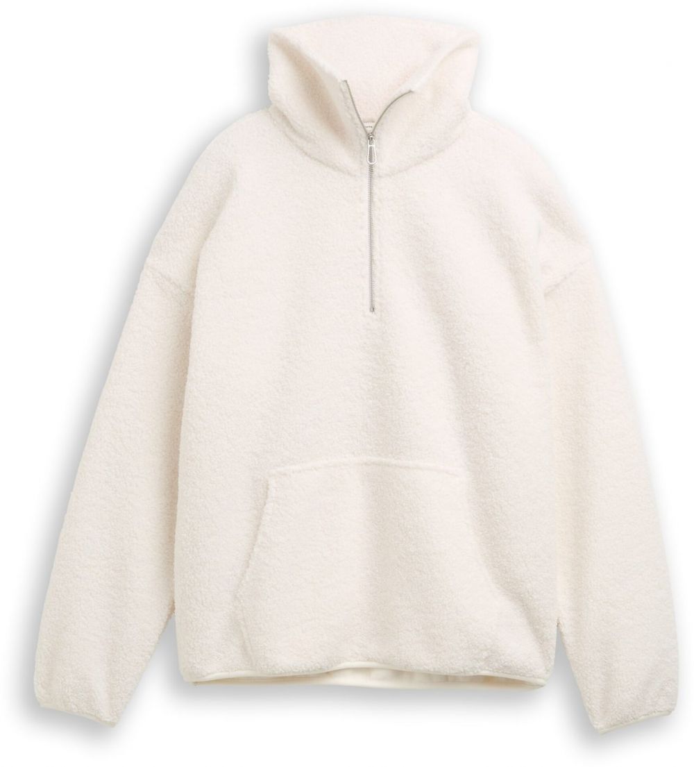 TOM TAILOR DENIM Sveter  šedobiela