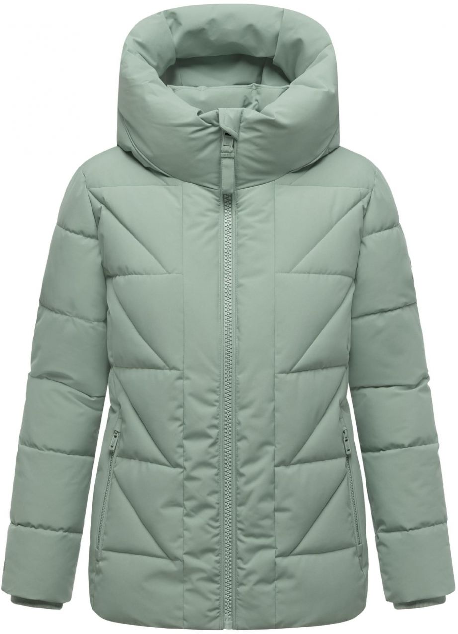 MARIKOO Zimná bunda 'Kuschelnasee 16'  mätová