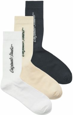 JACK & JONES Ponožky 'JACNORREBRO'  svetlosivá / jedľová / čierna / biela