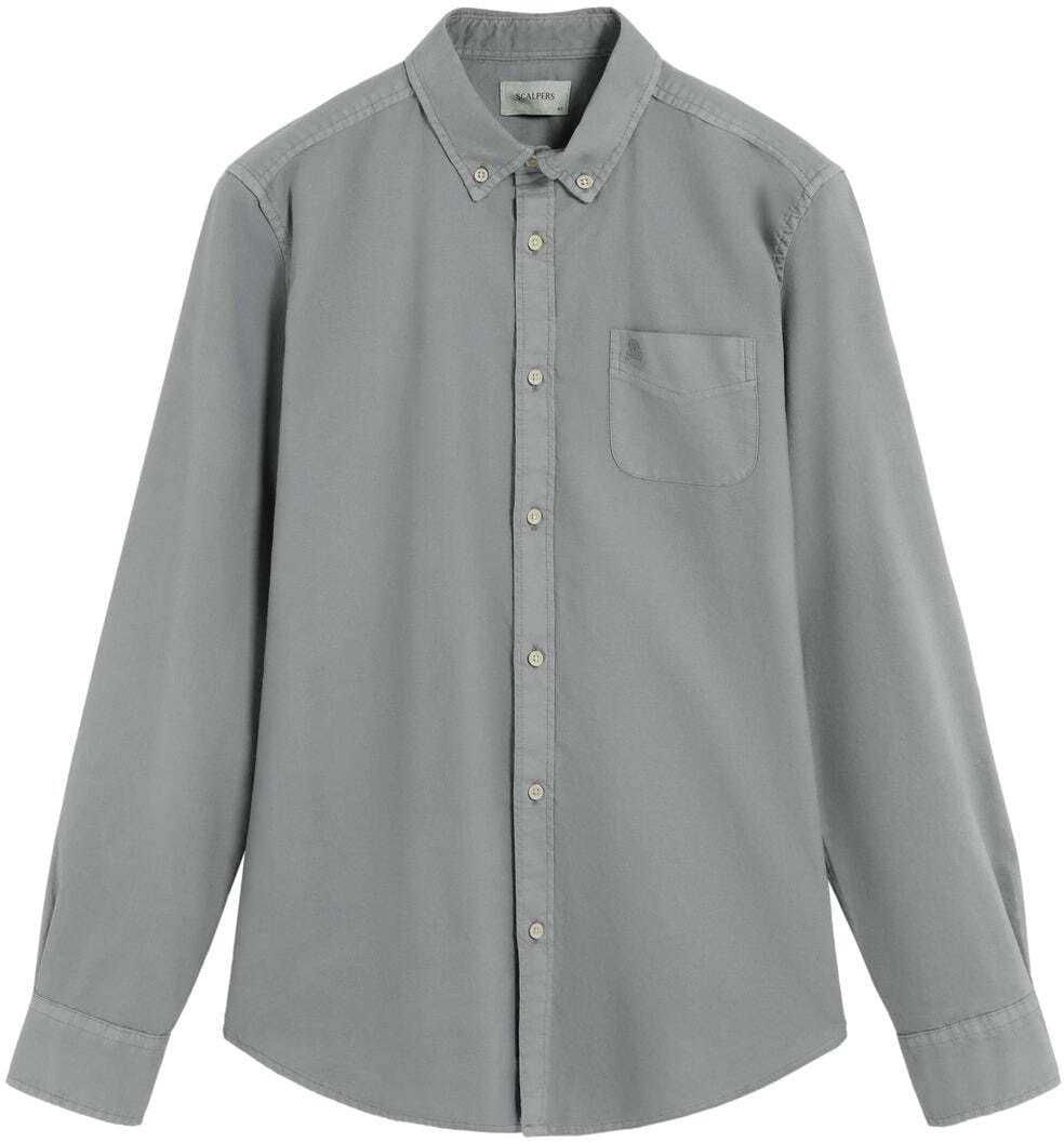 Scalpers Košeľa  sivá