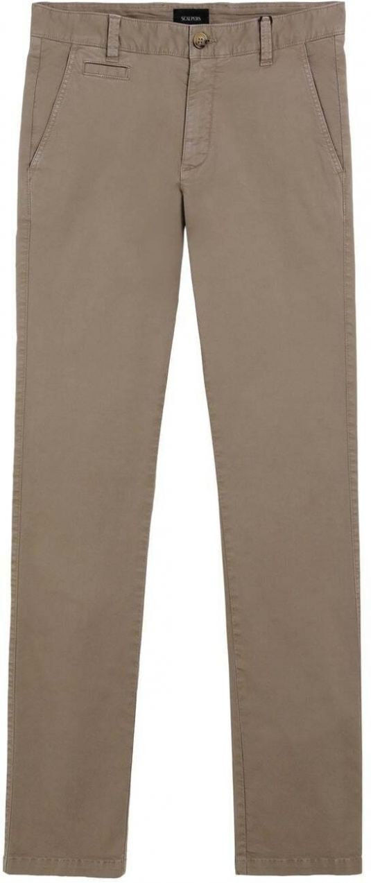 Scalpers Chino nohavice  svetlohnedá
