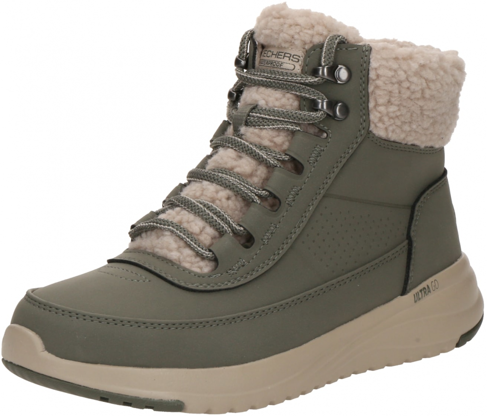 SKECHERS Šnurovacie členkové čižmy 'ON-THE-GO STELLAR - ALPINE'  olivová