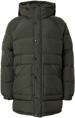 Superdry Zimná bunda  tmavozelená
