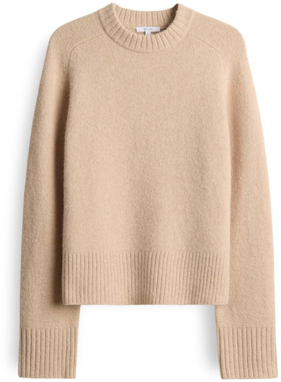 OPUS Sveter 'Passy'  žltohnedá