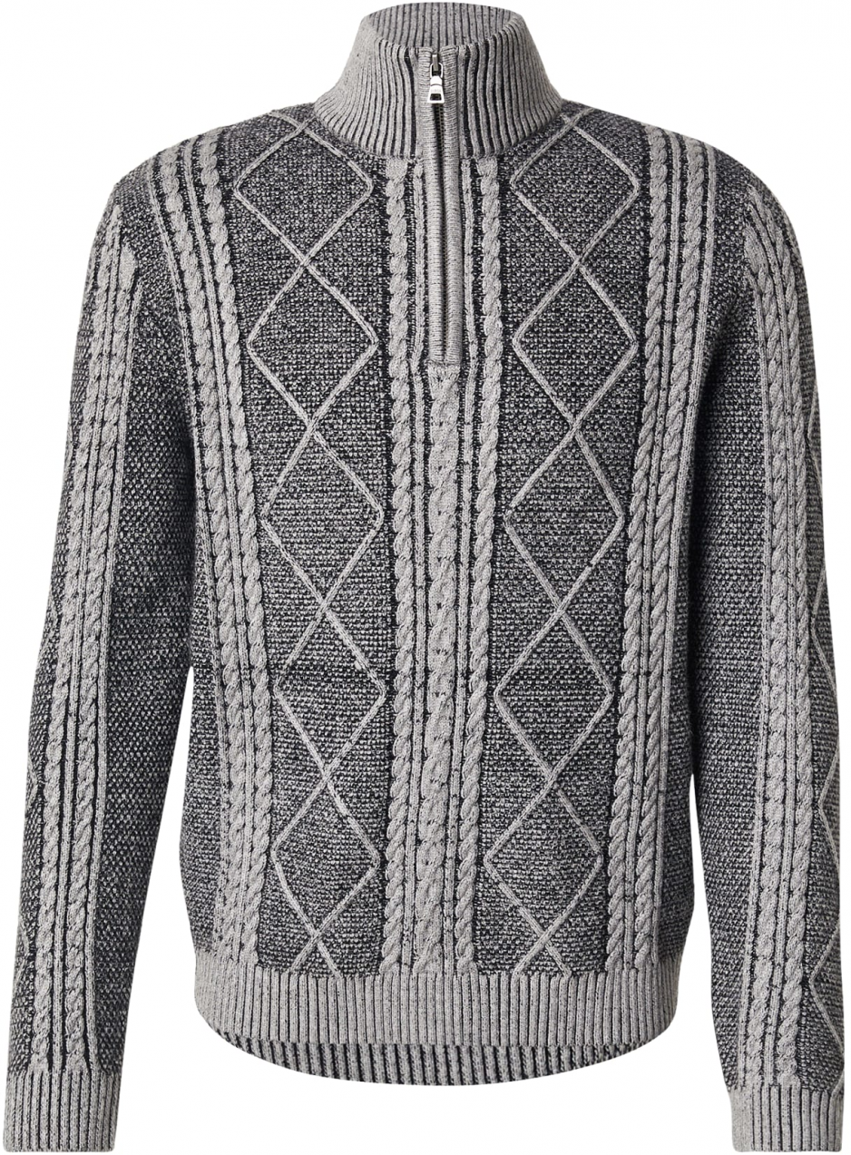 GUESS Sveter 'NOEL'  antracitová / čierna