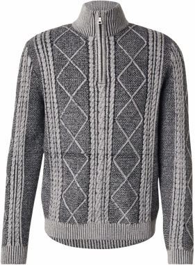 GUESS Sveter 'NOEL'  antracitová / čierna