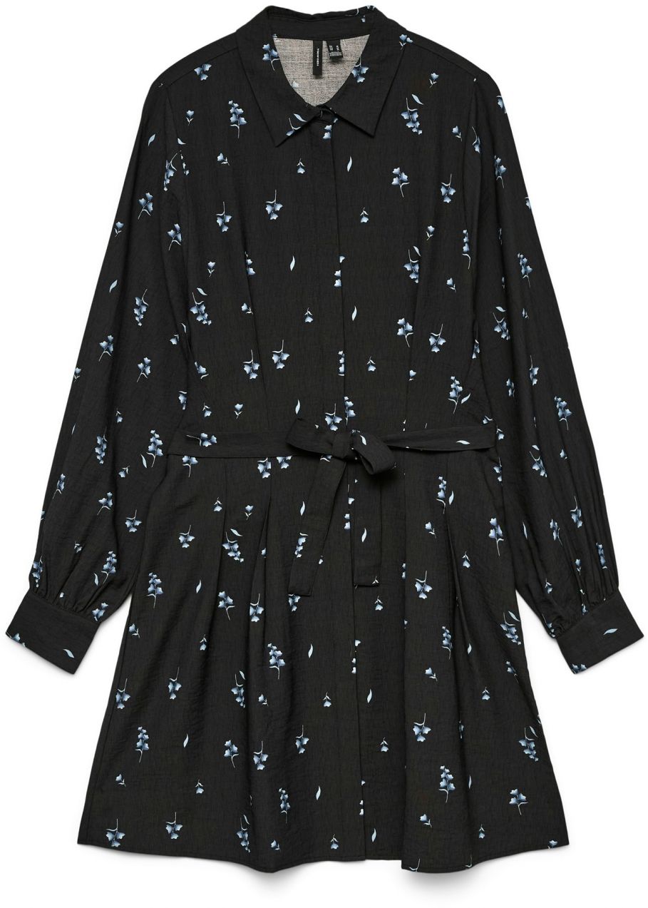 VERO MODA Košeľové šaty  opálová / čierna / biela