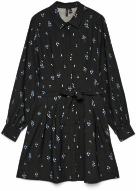 VERO MODA Košeľové šaty  opálová / čierna / biela