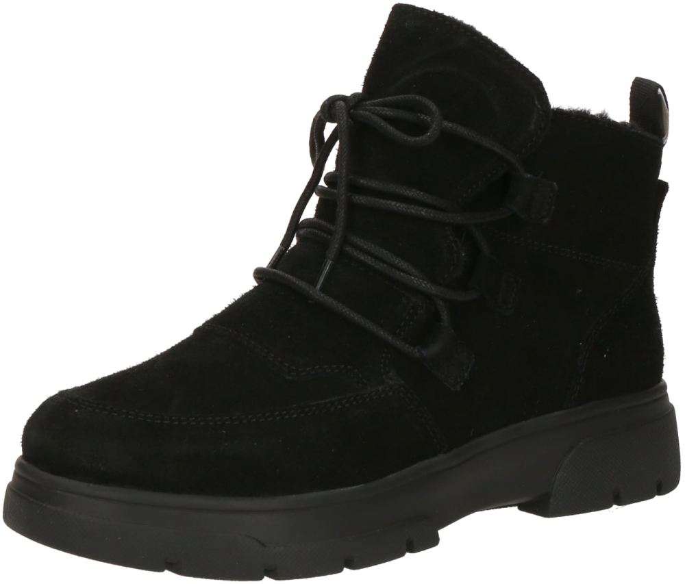 CAPRICE Šnurovacie členkové čižmy 'Denise'  čierna