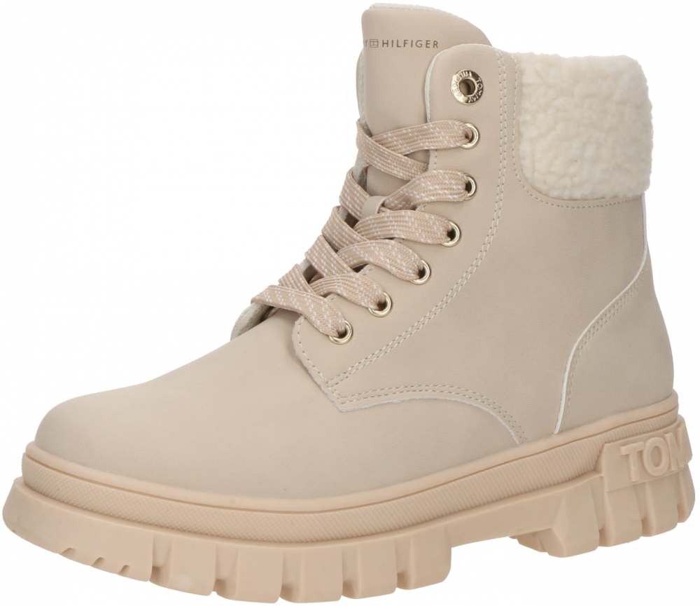 TOMMY HILFIGER Čižmy 'MICHIGAN'  nebielená / mokka