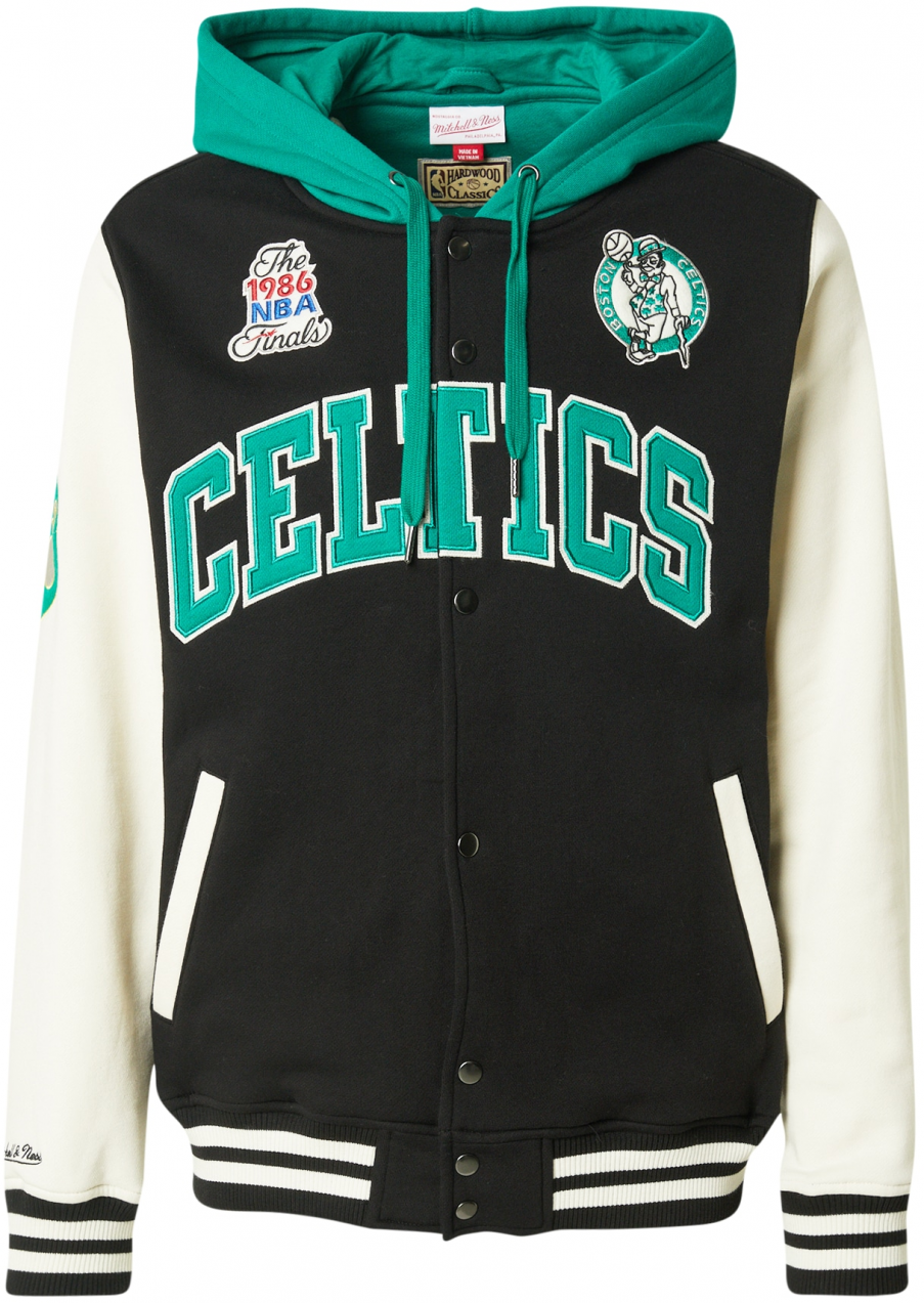 Mitchell & Ness Prechodná bunda 'BOSTON CELTICS'  svetlozelená / čierna / biela