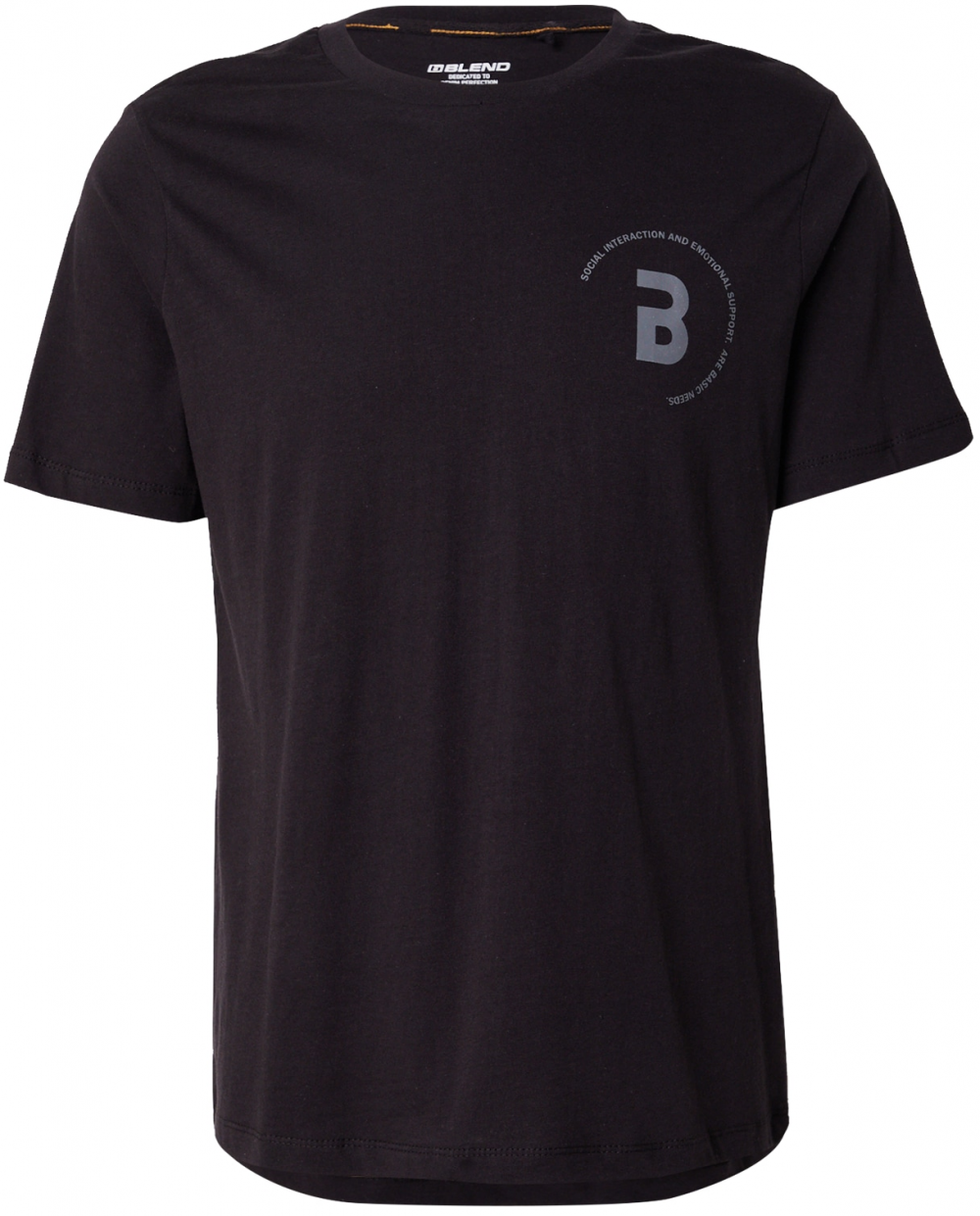 BLEND Tričko 'BHIDO'  opálová / čierna