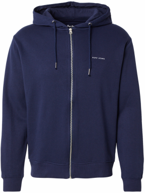 Pepe Jeans Tepláková bunda  námornícka modrá / bordová / biela