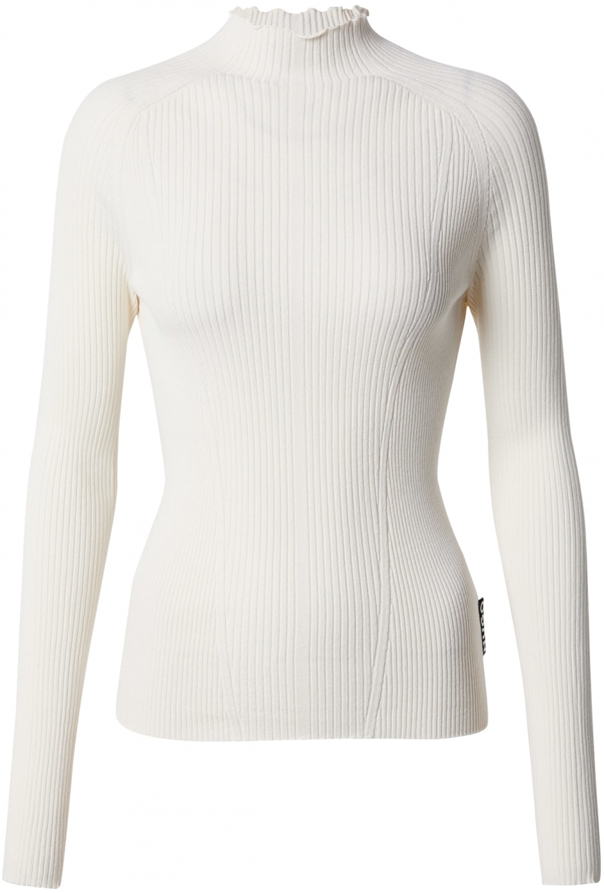 HUGO Sveter 'Soteller'  čierna / šedobiela