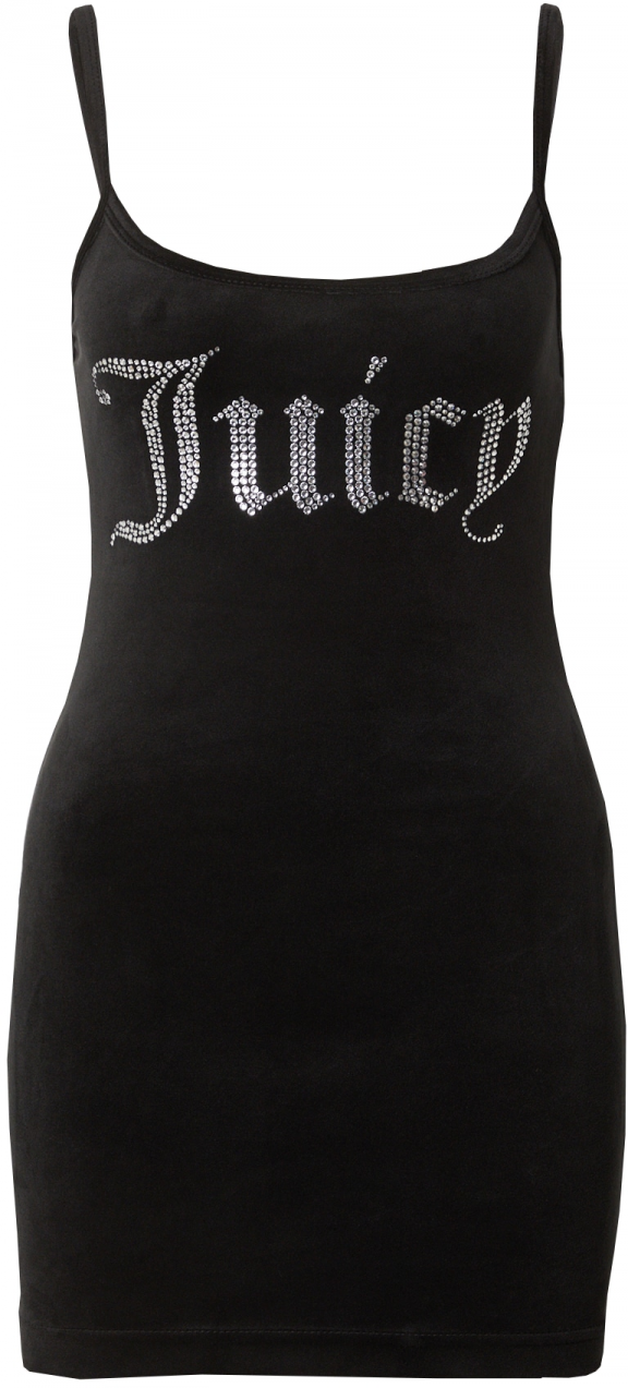 Juicy Couture Šaty  čierna / strieborná