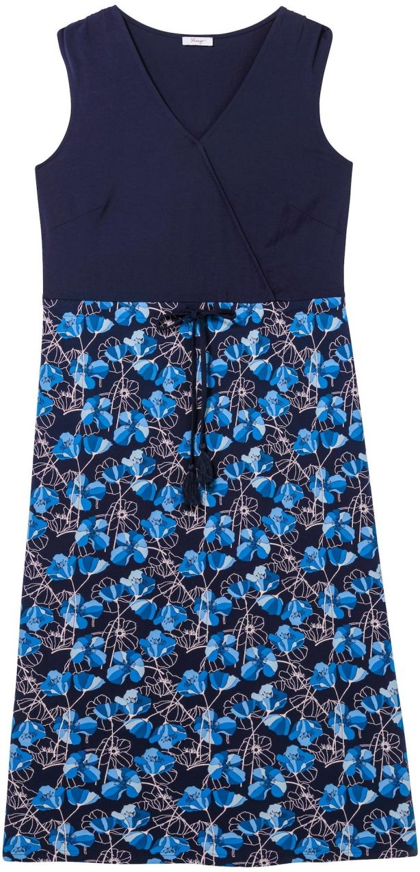 SHEEGO Šaty  modrá / námornícka modrá / azúrová / biela