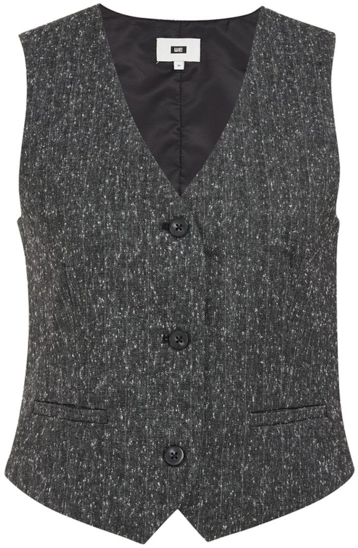 WE Fashion Vesta k obleku  tmavosivá