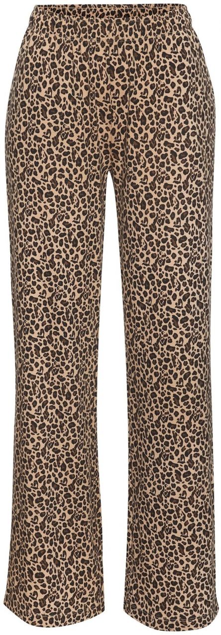 s.Oliver Pyžamové nohavice  béžová / svetlohnedá / čierna