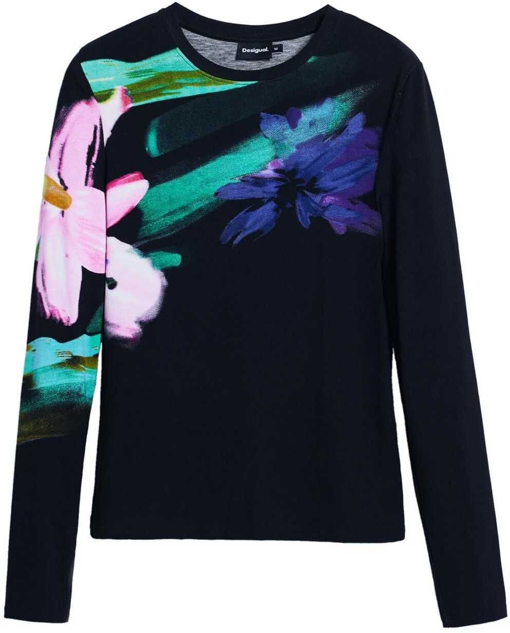 Desigual Tričko  zmiešané farby / čierna